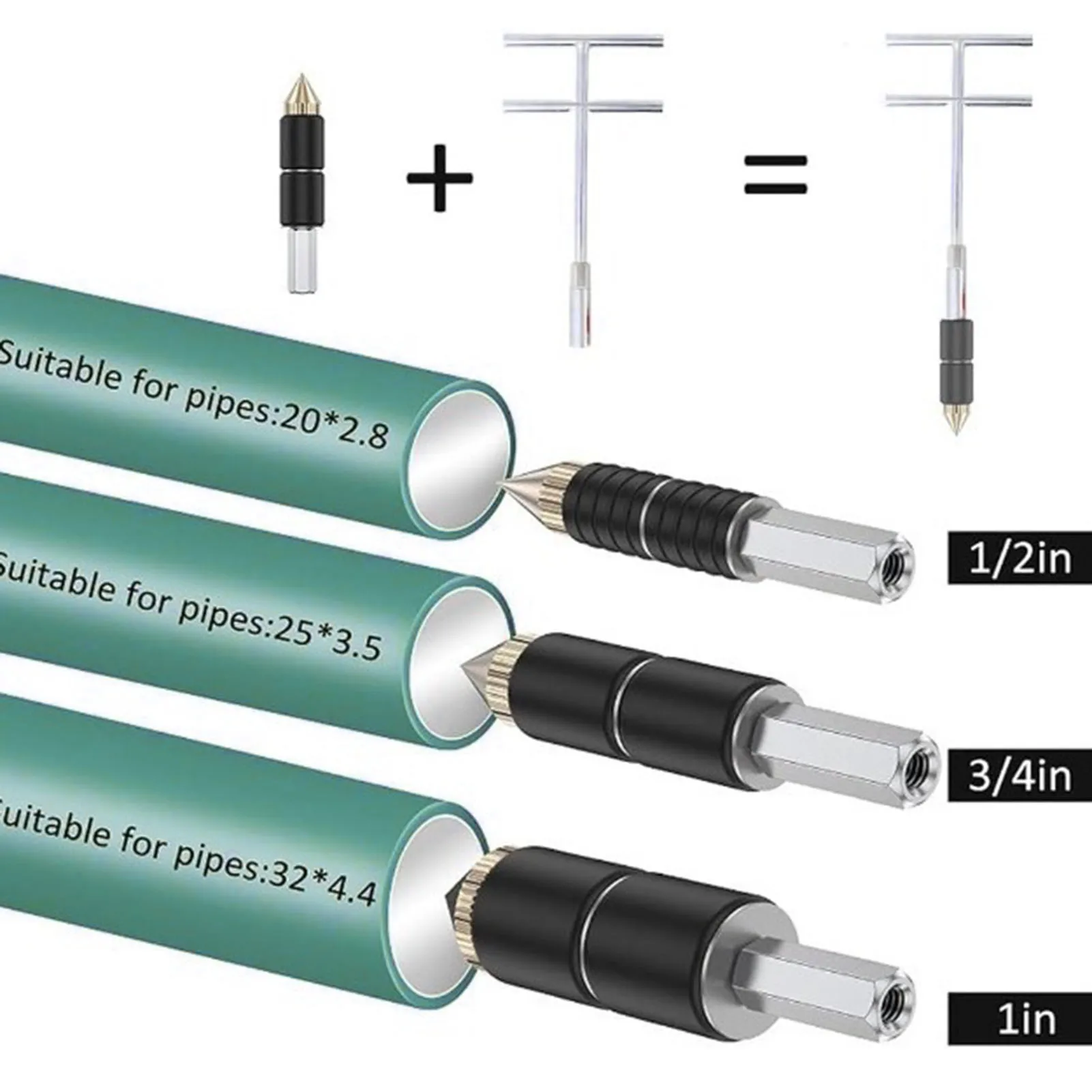 Kit de parada de água para linha de tubulação, kit de rolha de água quente, agulhas de parada de água para reparo de linha de tubulação, ferramenta de encanamento de renovação doméstica