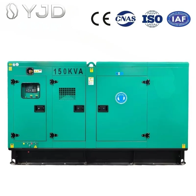 Original Engine Electric Power Genset 120kw 150kva 165kva 200kva 220kva 250kva Silent 200kw Planta Electrica Generators for Sale
