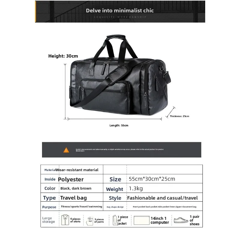 حقيبة سفر - سعة كبيرة جدًا لرحلات العمل والعطلات وحقيبة كتف وحقيبة ظهر كروس