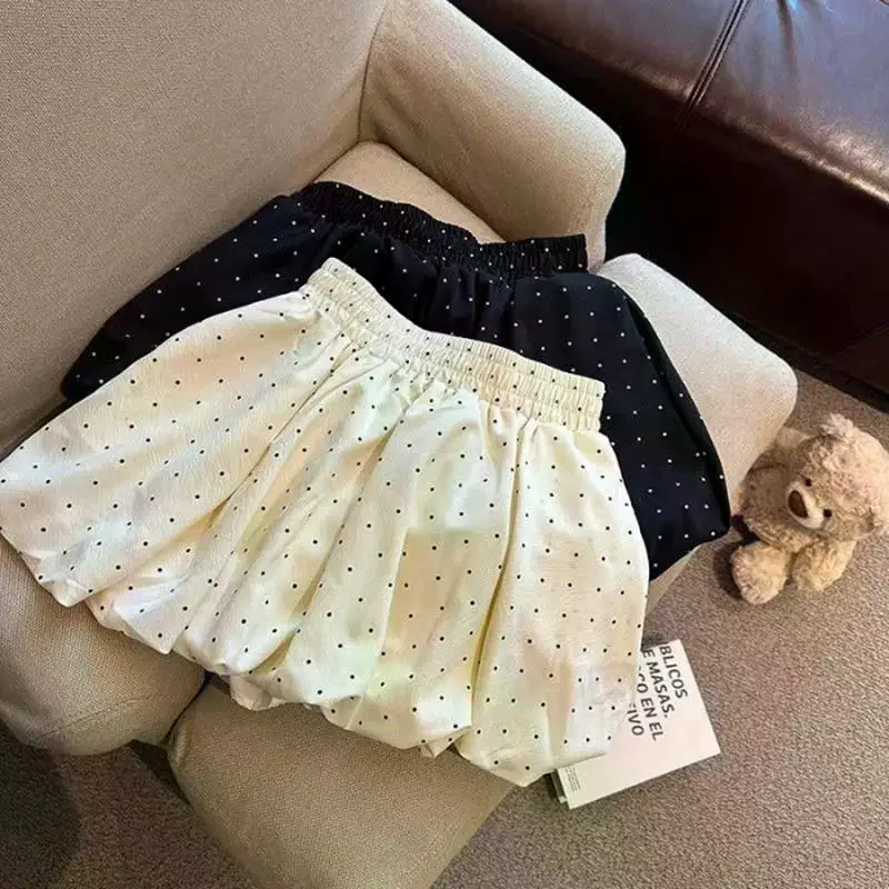 2026 Women's Flower Bud Short Skirt High Waist Cloud Bubble Puffy Skirt Spring And Summer Polka Dot Half Skirt Elegant