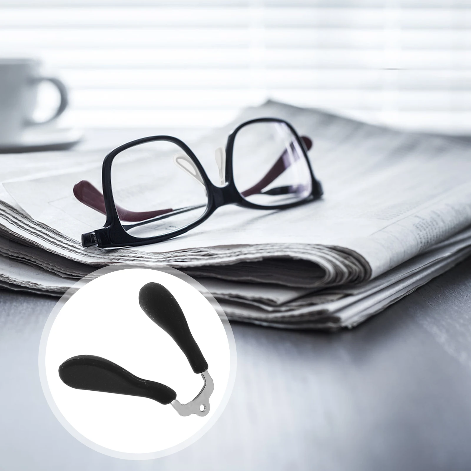 

2pcs Kids Eyeglasses Pads Replacement Soft Saddle Bridge Anti Slip Cushions For Metal Frames Children'S Eyewear Durable Silicone