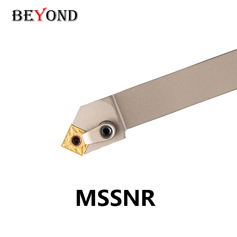 BEYOND MSSNR2020K12 MSSNR2525M12 MSSNR 2020 2525 External Turning Tool Holder CNC Lathe Cutter Shank Use SNMG White Nickel Coat