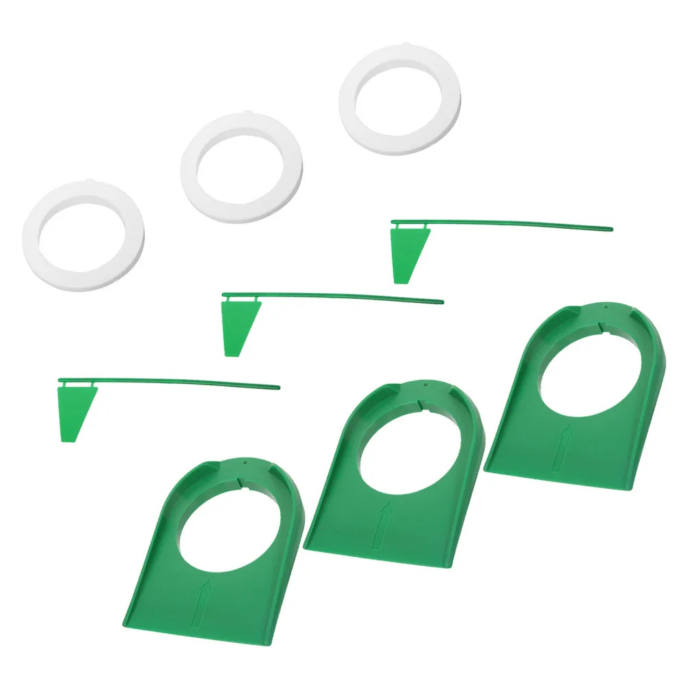 3 قطع من كوب وضع الممارسة لتدريب الجولف في الأماكن المغلقة، كوب بفتحة خضراء محمول وخفيف الوزن بتصميم مدمج ABS