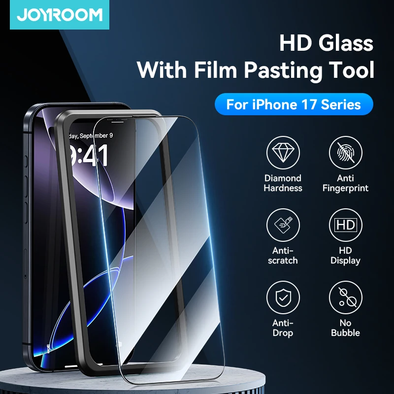 

Joyroom 3/2/1PCS For iPhone 17 Pro Max HD Glass Screen Protector For iPhone 17/17Pro/17Air Tempered HD Glass Film Protection