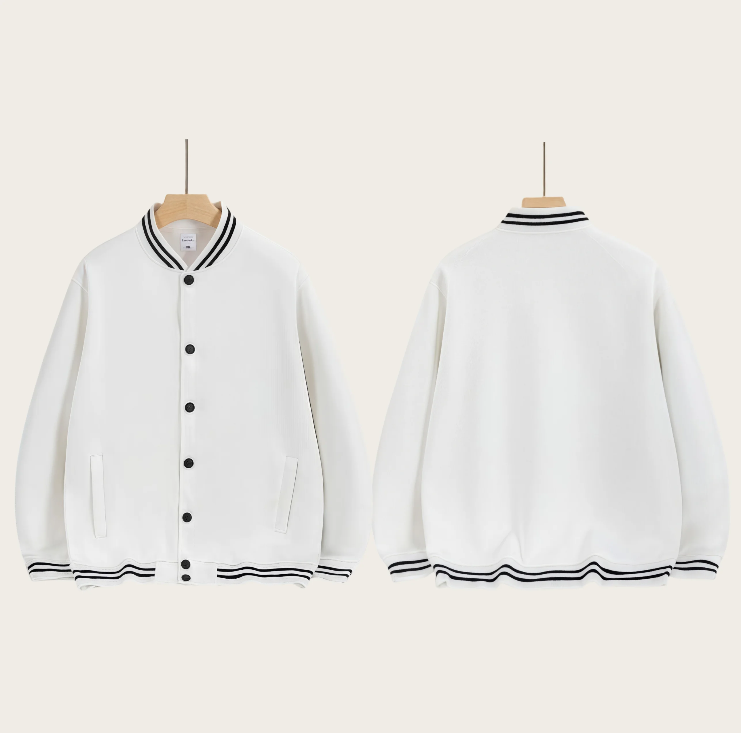2026 Thin button baseball suit causal couples jacket  for Early autumn trend fashion daily customized group clothes