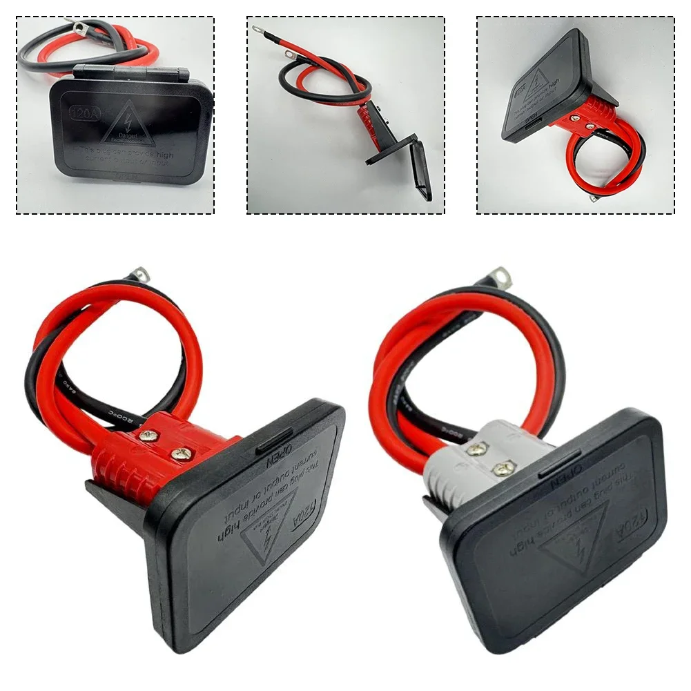 

120A для аккумулятора Anderson, быстроразъемный соединительный кабель с монтажным кронштейном, крышка панели для каравана, кемпера, лодки, инструмента