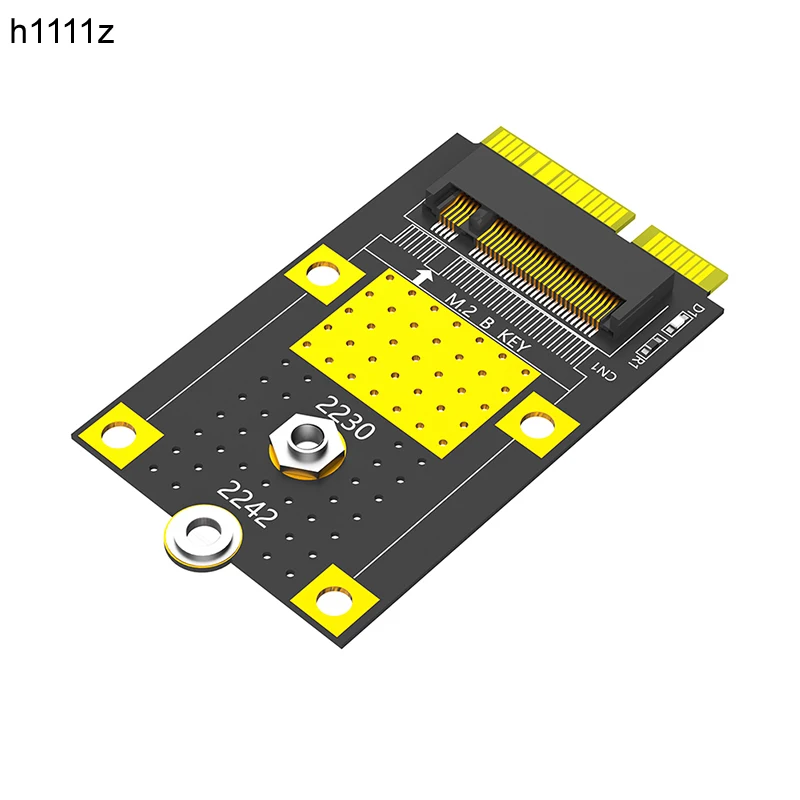 M.2 B Key to mSATA Adapter Card Riser NGFF M.2 SATA-Bus SSD a mSATA maschio convertitore supporto 2230 2242 M2 SSD adattatore da M2 a mSATA