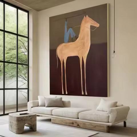 Mhemyo Large Original Abstract Expressionism Hand Painted Oil Painting on product image