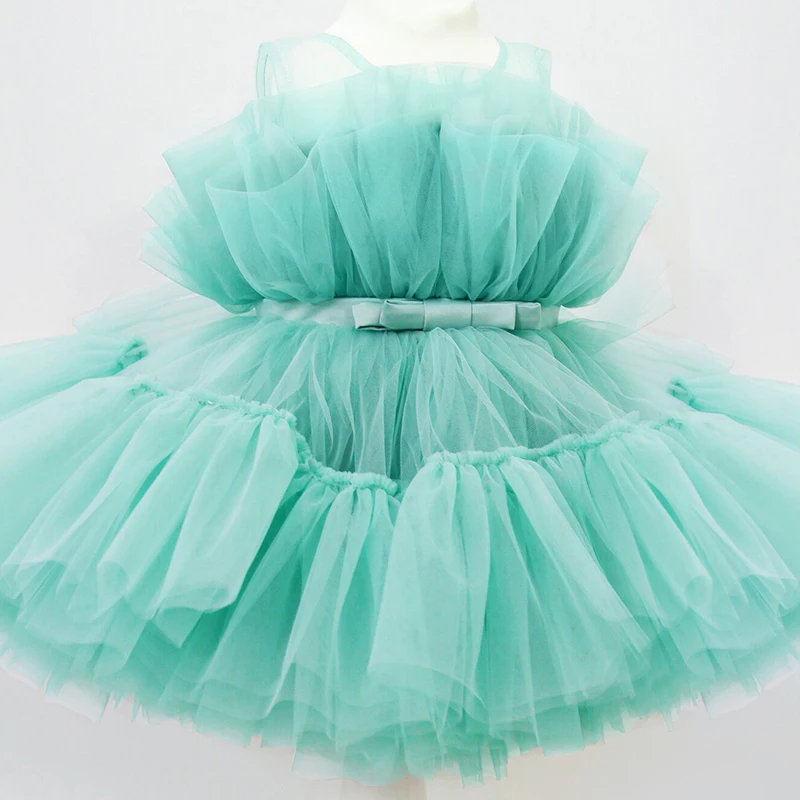 Baby Girl 1st Birthday Dress Tutu Party Gown Girls Dresses for Wedding 1 2 3 4 5 Years Toddler Princess Baptism Tulle Vestidos