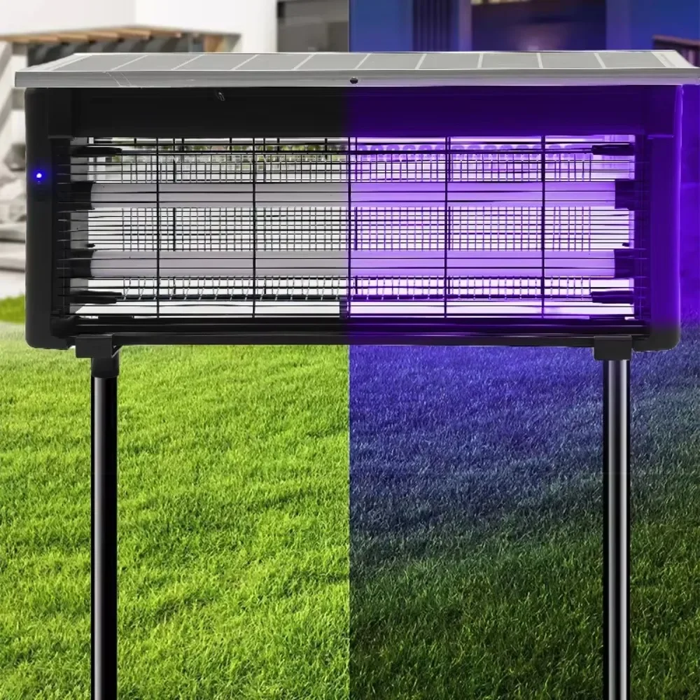 JOYINLED lampe solaire anti-moustique IP65 lumière extérieure étanche avec Attraction UV, métal et ignifuge PP jardin cour Patio
