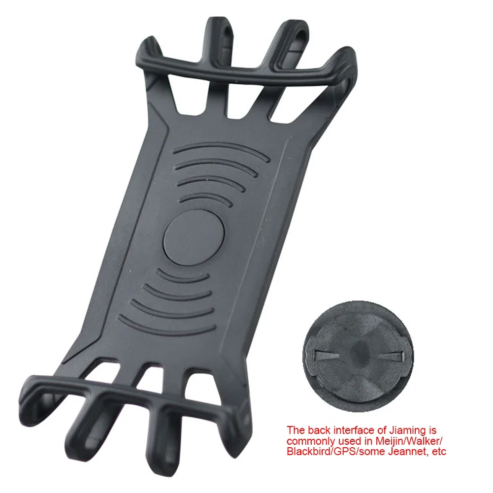 실리콘 스트랩이있는 사이클링 휴대폰 브래킷 고탄성 오토바이 전화 스탠드 4 인치 이상의 전화 용 찢어짐 방지