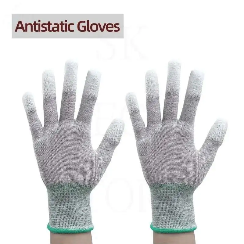Guanti resistenti alle alte Temperature antistatici genuini al 2024 guanti resistenti all'usura per ispessimento del laboratorio elettronico per colata di vetro
