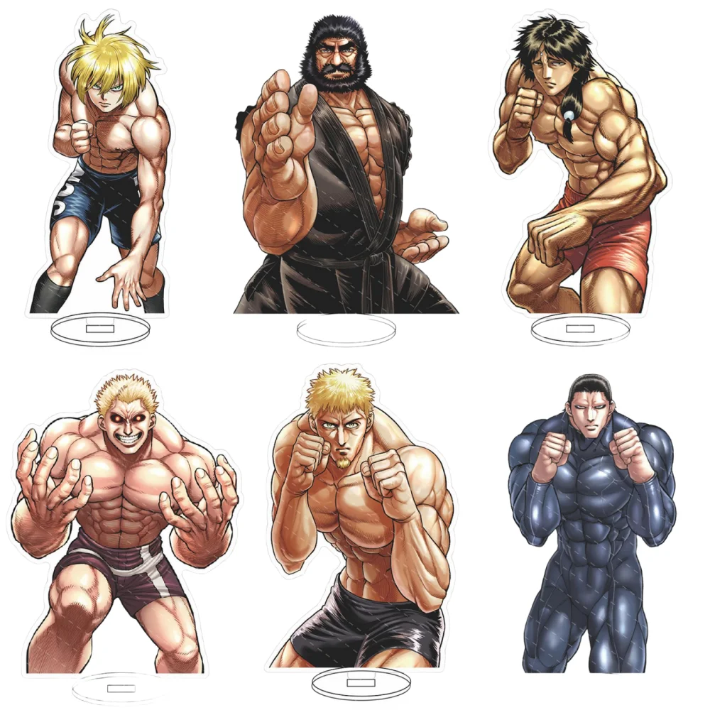 

Hot Anime Kengan Ashura Acrylic Stand Model Figure Cosplay Plate Holder Topper Birthday Fans Christmas Desk Decor Plate Gift