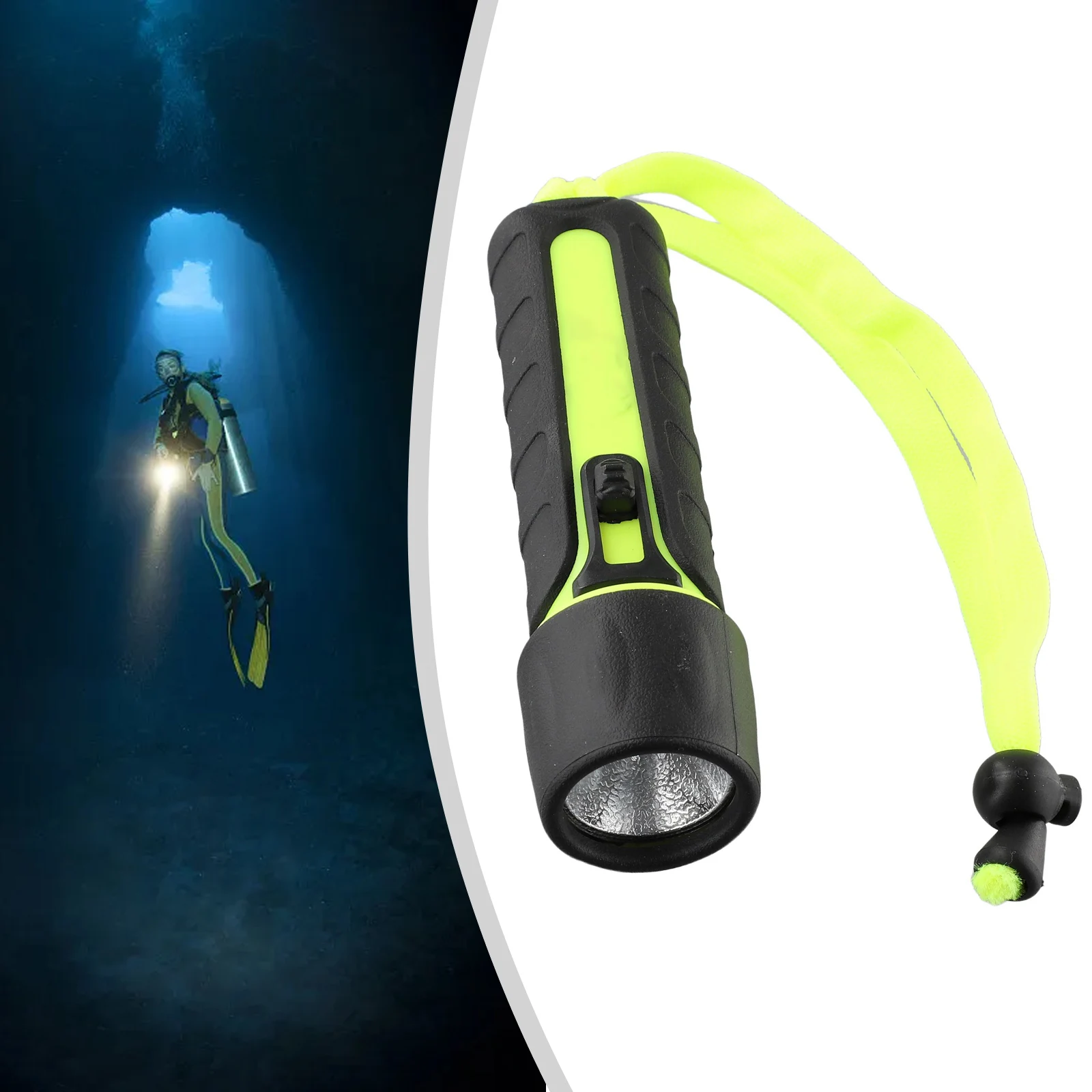 High Quality Brand New Diving Flashlight Torch Waterproof 15.2x4.2cm For Hunting/rescue/camping LED Lamp Lantern Underwater