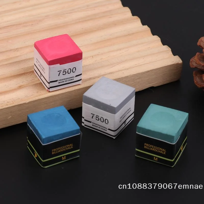 

[ZYAS]1Pc With Storage Box No-slip Billiard Chalks Pool Cue Stick Chalk Snooker Easy Powder Billiard Chalk Pool Accessories