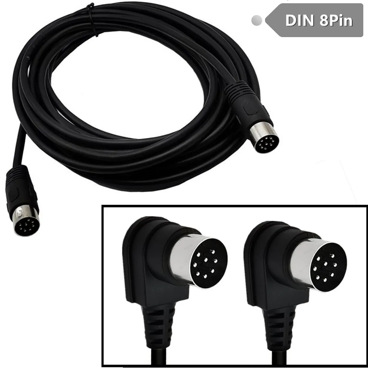 10FT 8 PIN DIN Cable Male to Male MIDI Extension Cord for Bang and Olufsen B&O PowerLink mk 2 BeoLab 0.5M 1M 1.5M 3M 5M