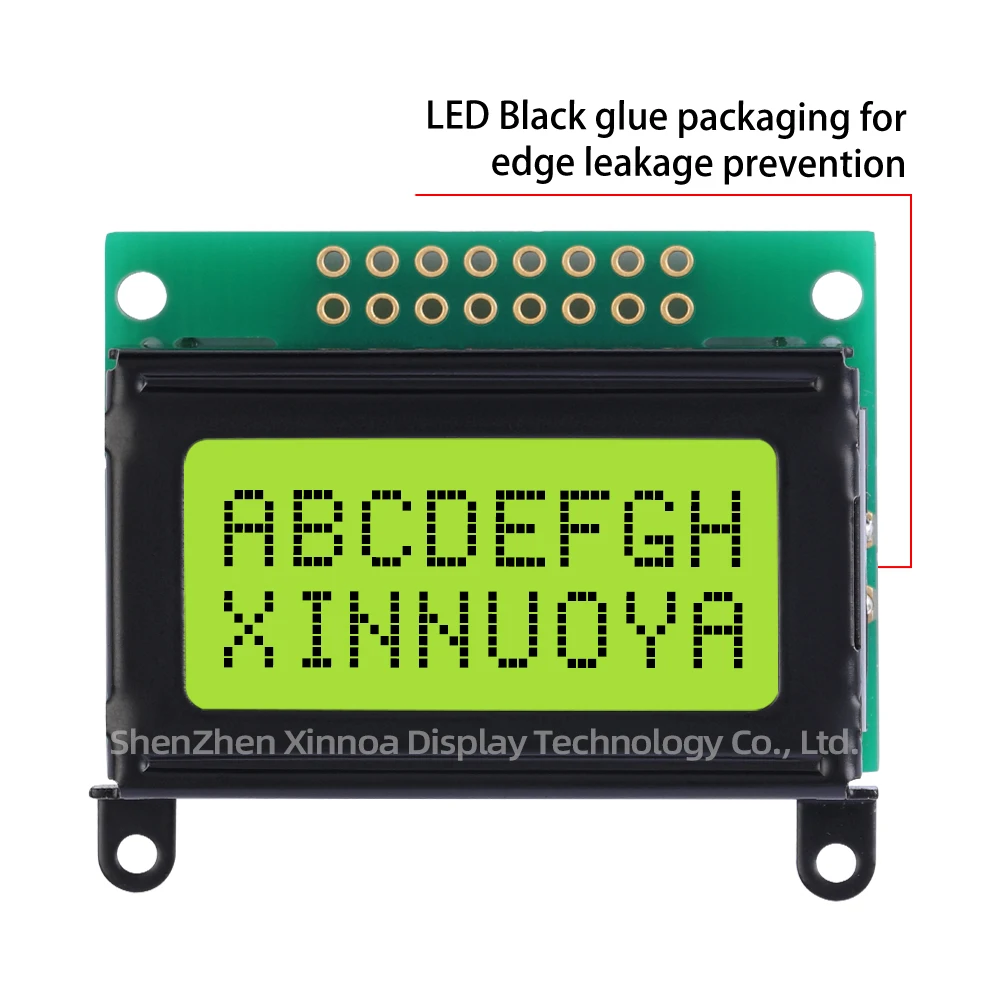 8x2 LCD module 0802 character display screen with yellow green positive display/yellow green Arduino factory direct sales