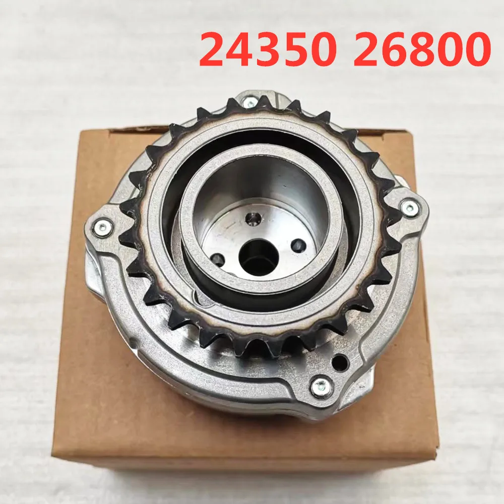 24350-26800 2435026800 Engine Timing Camshaft Phaser Gear Fit for Hyundai Accent Kia Rio 1.6L 2006-2016