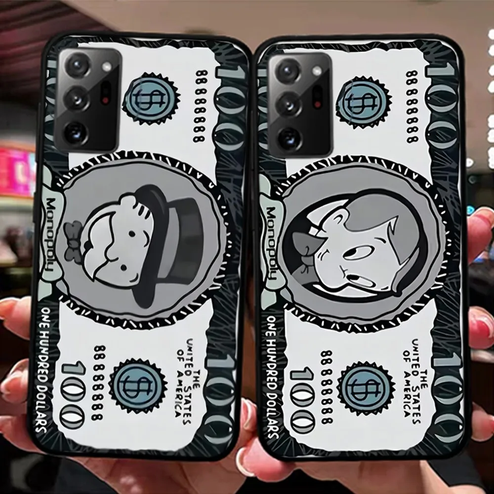 Cartoon Luxury D-Dollar M-MonopolyS Phone Case For Samsung Note 8 9 10 20 pro plus lite M 10 11 20 30 21 31 51 A 21 22 42 02 03