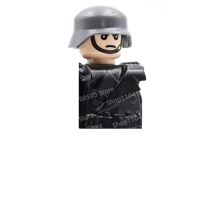 MOC Military Building Blocks, Humanoid Assembly, Wearing Accessories, Military Coats, Jackets