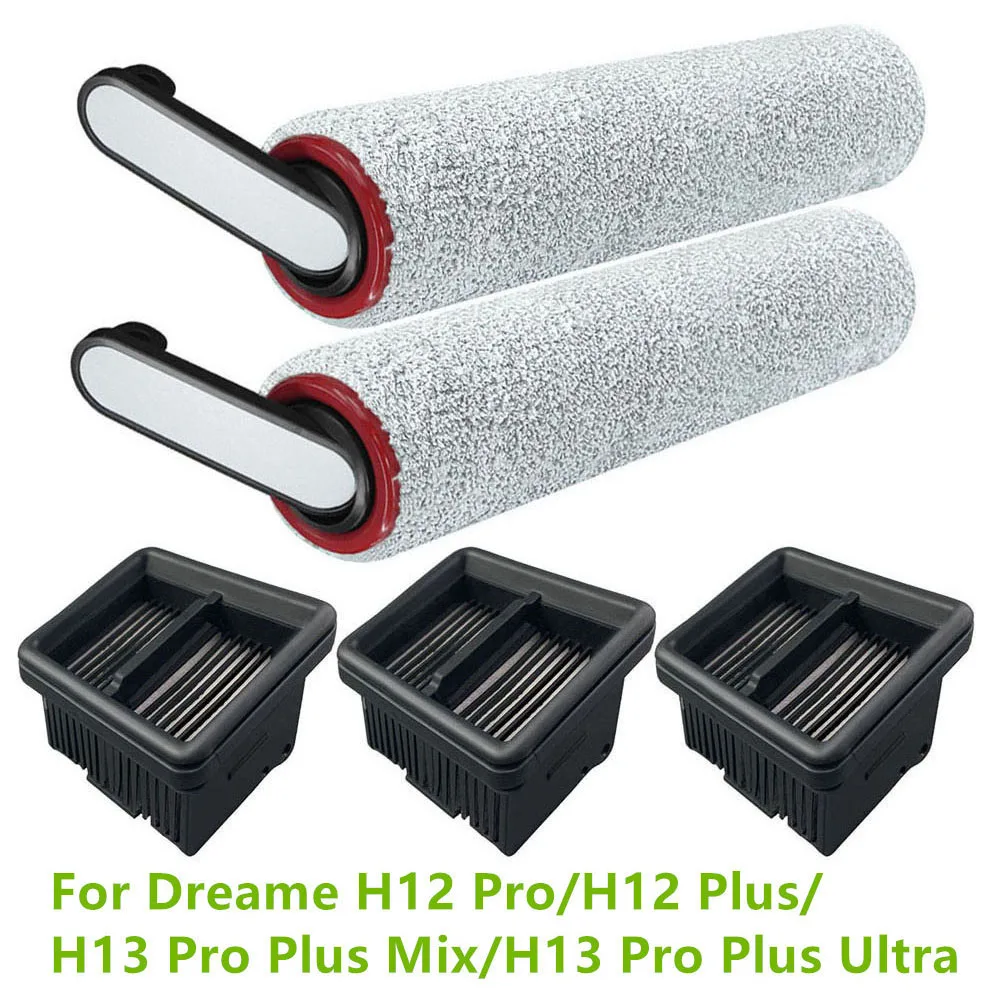 

Main Brushes Hepa Filters For Dreame H12 Pro/H12 Plus/H13 Pro Plus Mix/H13 Pro Plus Ultra Floor Scrubber Vacuum Cleaner Parts