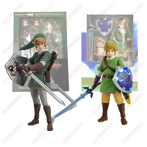 Zelda Link Nintendo Gioco Animazione Giocattoli periferici Figma Figura Anime Azione Modello mobile Ornamento Collezione di statue