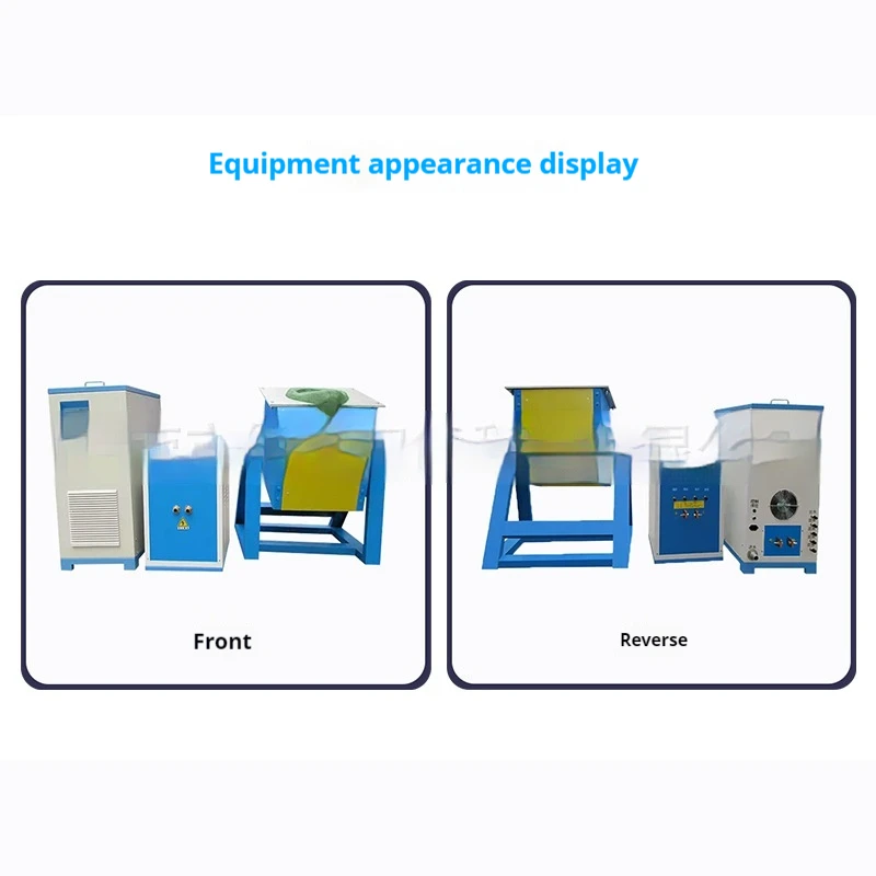 160KW Heating Equipment, Glass Metal Refining, Small Medium Frequency Induction Melting Furnace Equipment