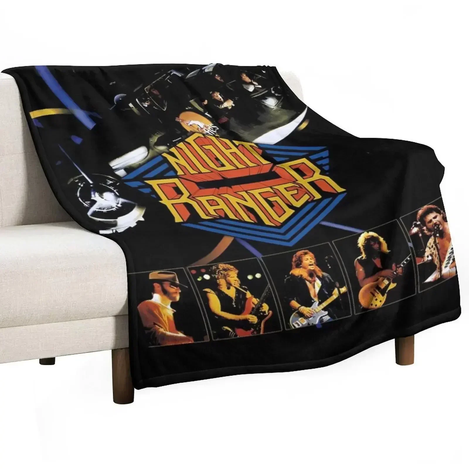 2022 the night ranger tour Throw Blanket Luxury St valentine gift ideas Soft Plaid Bed covers Custom Tourist Blankets