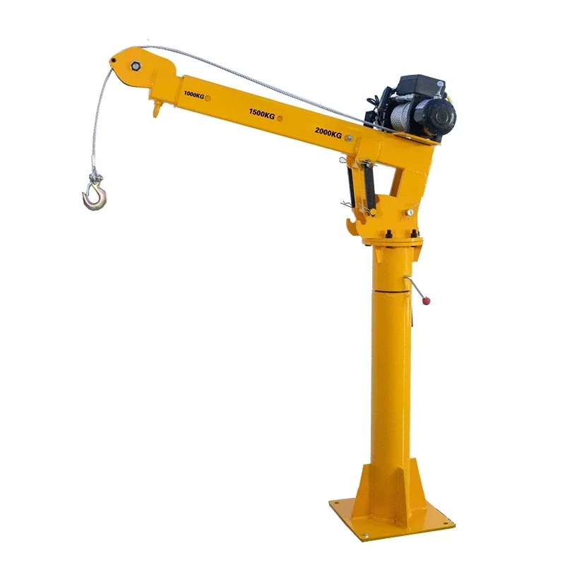 truck cranes portable electric hoist remote control mobile Jib mounted pickup arm lift small mini crane 500kg