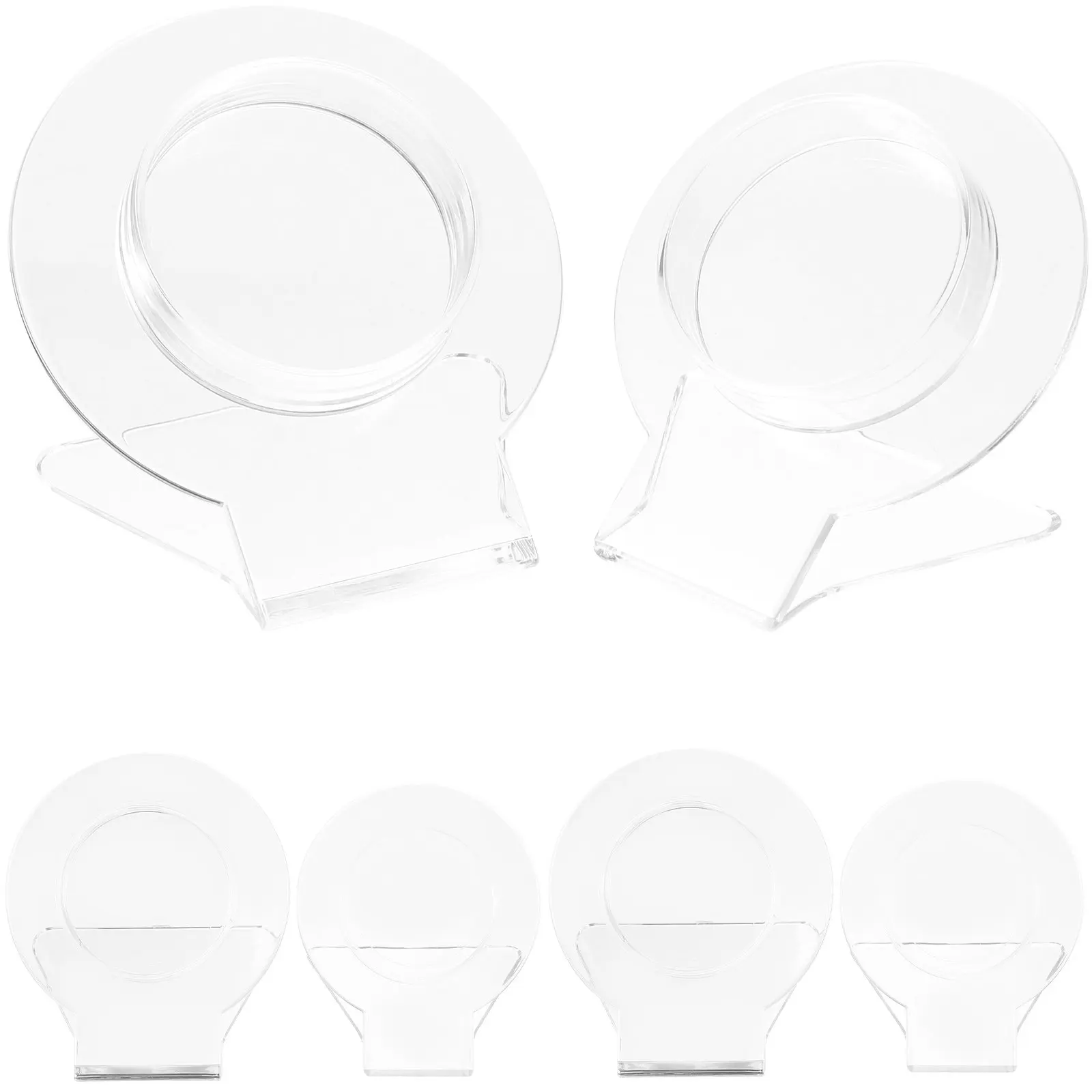 

6Pcs Bracelet Display Stand Acrylic Jewelry Organizer Rack Clear Bangle Holder Jewelry Storage Display Holder for Watches