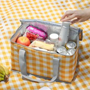 Picknick -Thermal -isoliertes Beutel, geeignet für Essen, Bier, draußen, dicker Aluminiumfilm, Kühlbeutel, Campingbeutel, wasserdichte Lunchbox 10 Hauptverkaufstasche für Wein - №4