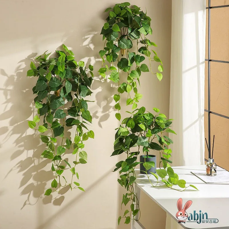 

Искусственная зеленая растительная стена-панель для декора, подвесные декоративные элементы с искусственными цветами в горшках, подвесные цветочные украшения в стиле бонсай