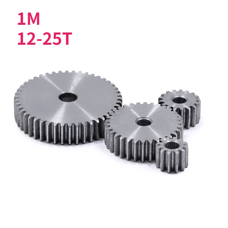 Spur Gear Staight Gear Positive Gear Mod 1M 12T 13T 14T 15T 16T 17T 18T 19T 20T 21T 22T 23T 24T 25T Teeth