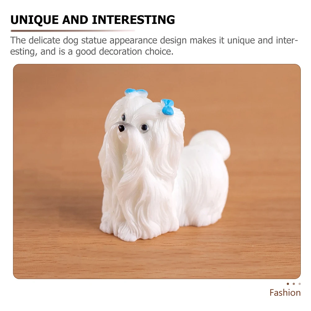 6 шт. мини-резиновых щенков для декора и подарков