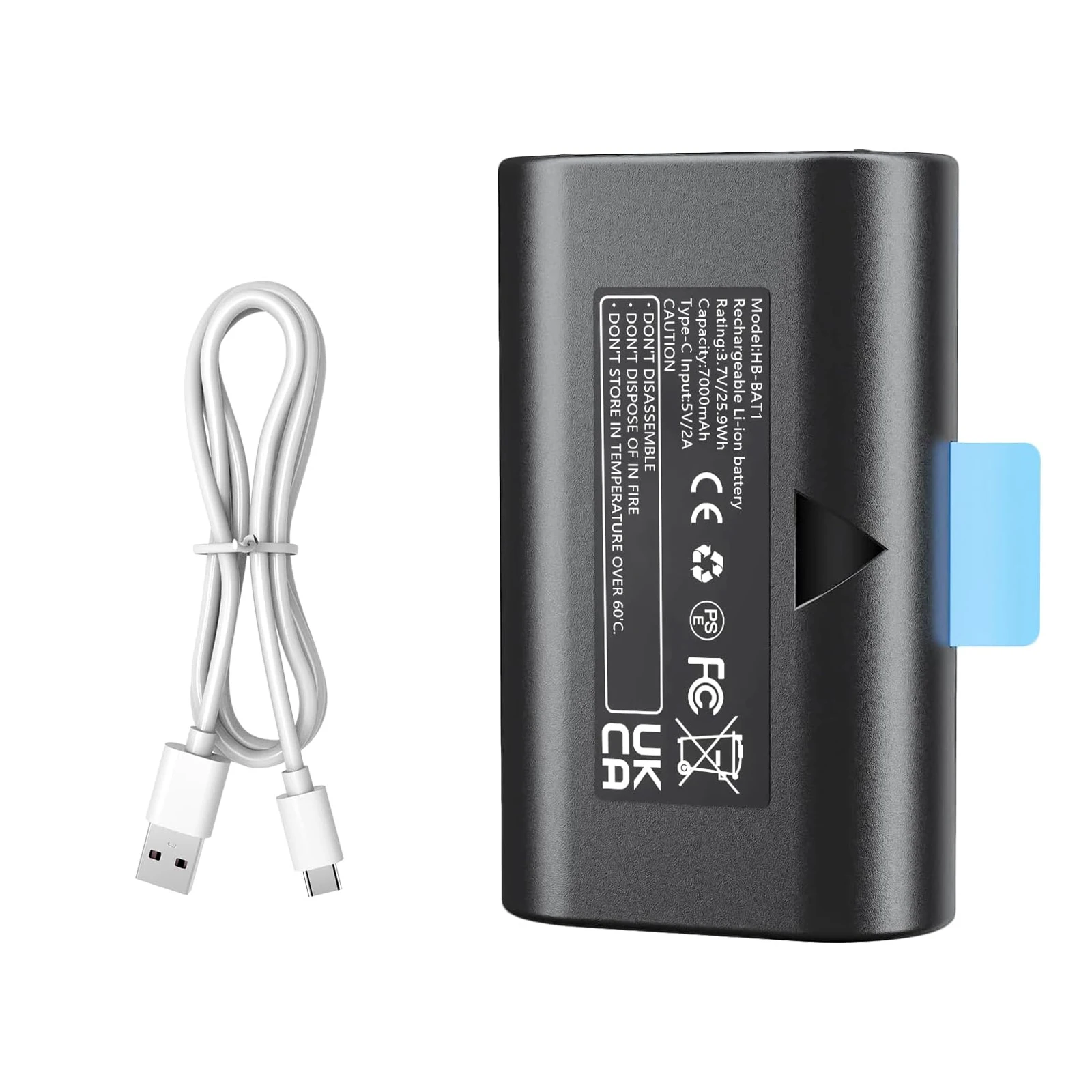 

7000mah Battery for SimpliSafe Wireless Outdoor Security Cameras SSCAM-BAT11 SCM301 SSCAM-BAT1 Security System Series Doorbell