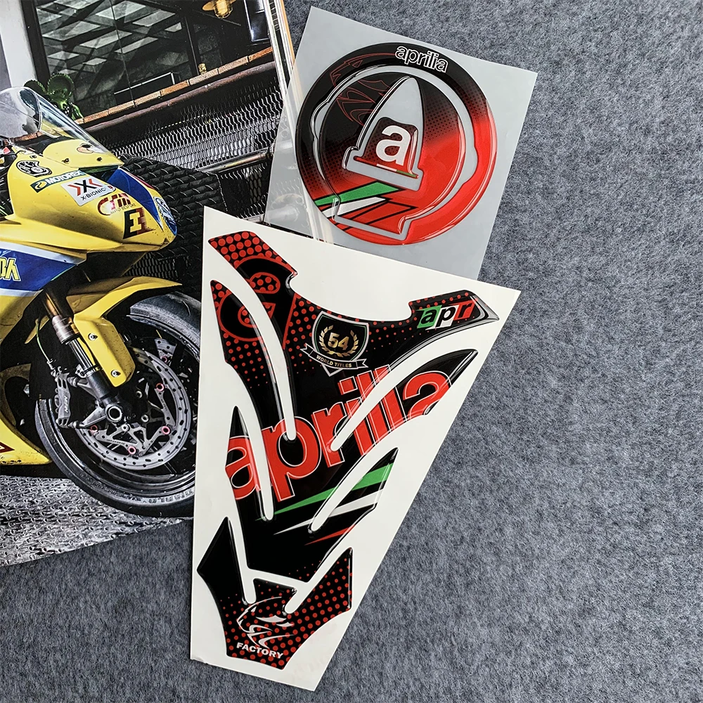 For Aprilia RS4 RS V4 Tuono 50 125 150 750 1100 GPR APR Motorcycle Fuel Tank Pad Sticker Epoxy Gas Cover Decal Accessories