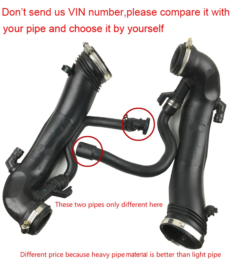 9811909980 1440Q6 V763335580 9811908380 1440S4 Air Intake Turbo Hose for Peugeot 3008 508 5008 Citroen C4 Intake Pipe DS6