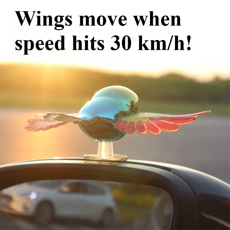 Новинка 2025 года, имитация летающей птицы, автомобильное украшение, крылья могут качели, ветроэнергетическая птица в полете, декор для автомобиля, мотоцикла, велосипеда, декор