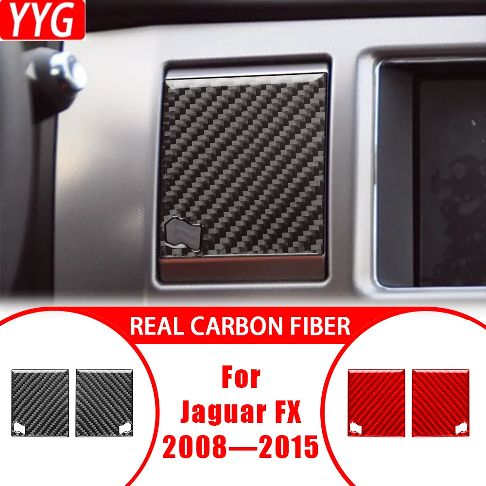 

Carbon Fiber Center Control Air Vent Outlet Paenl Cover Trim Modified Sticker Car Interior Accessories For Jaguar XF 2008—2015