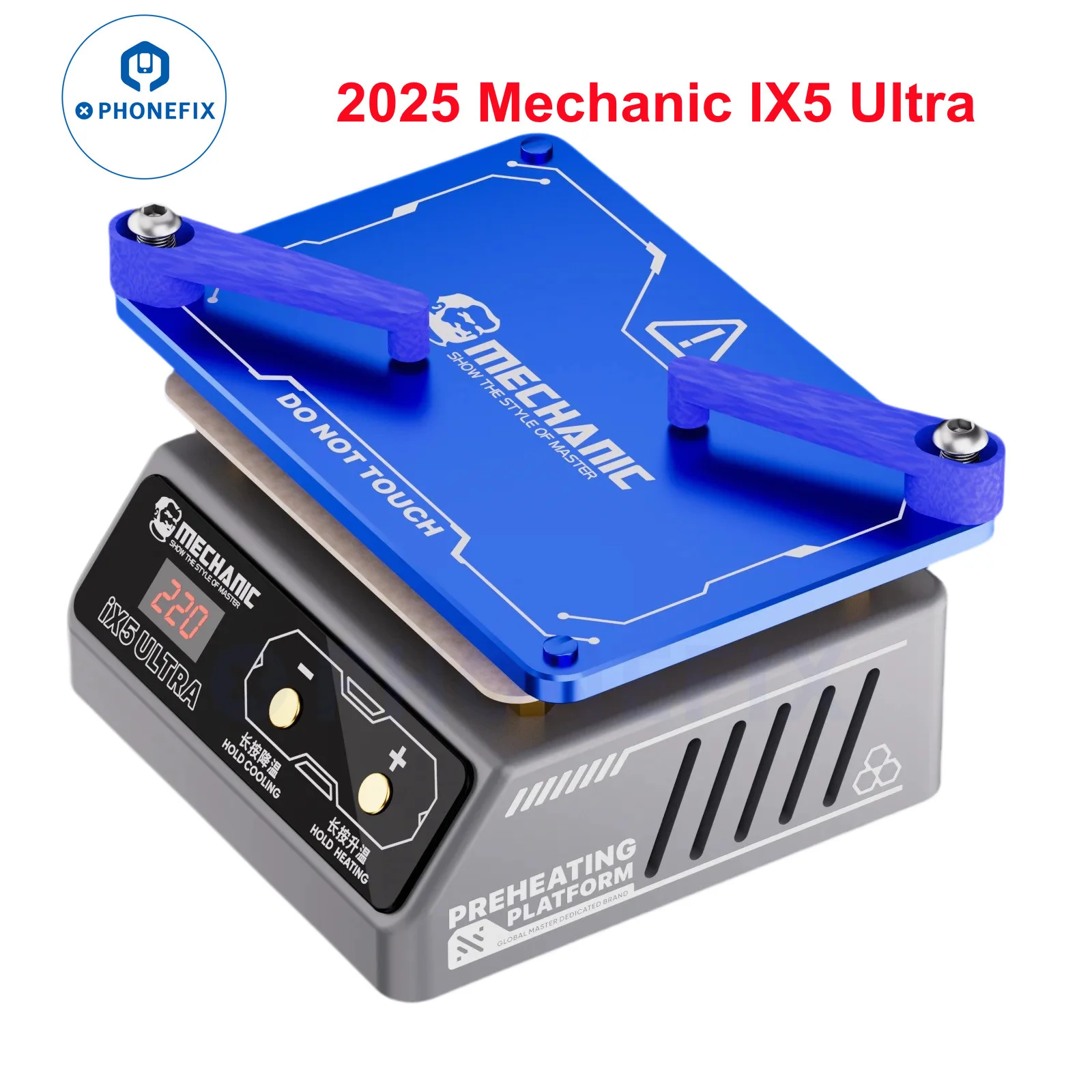 MECCANICO IX5 Piattaforma di preriscaldamento stagno ultradeflagrante per iPhone x-16 Scheda madre Strato Tavolo di saldatura a temperatura costante
