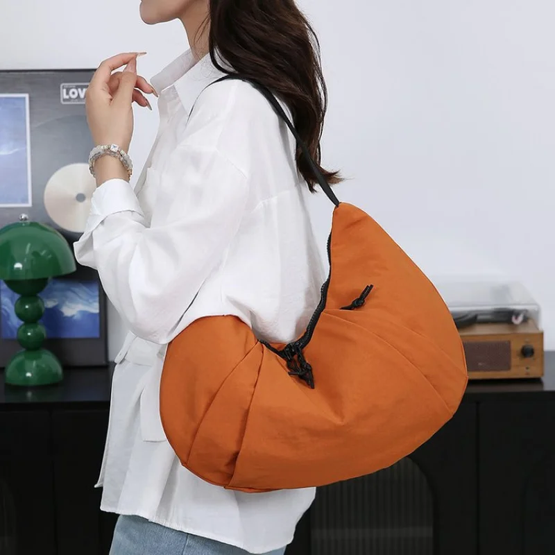 

Cotton-satin 2025 New Ladies Luxury Brand Leather Shoulder Bag Famous Designer Simple Popular Casual​