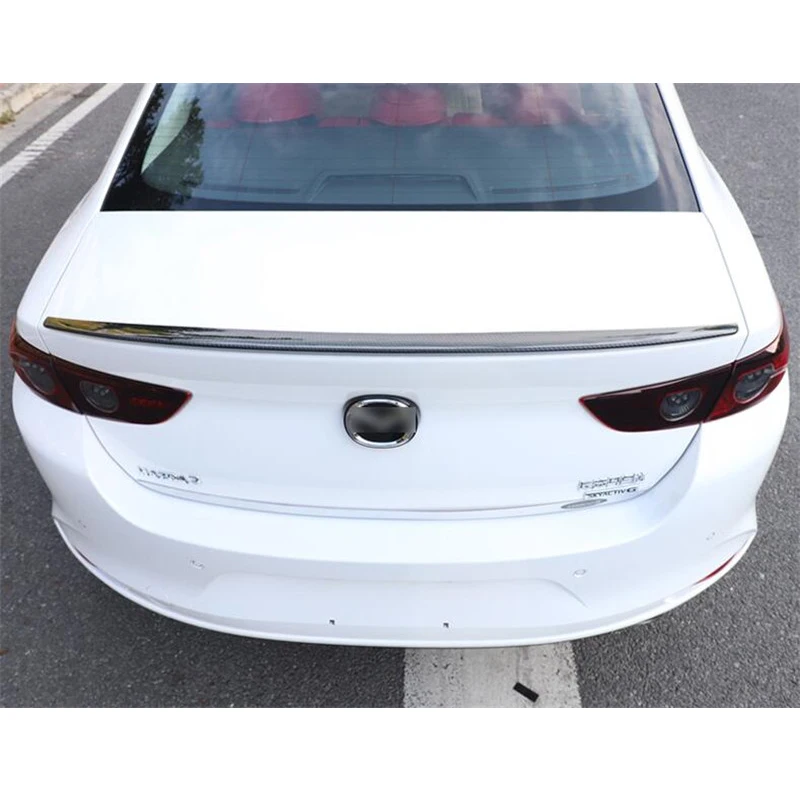 For 2019-2023/Mazda 3 Rear Spoiler Wings Car Trunk High Quality ABS Material Small Tail Fin Accessories M3 Body Kit