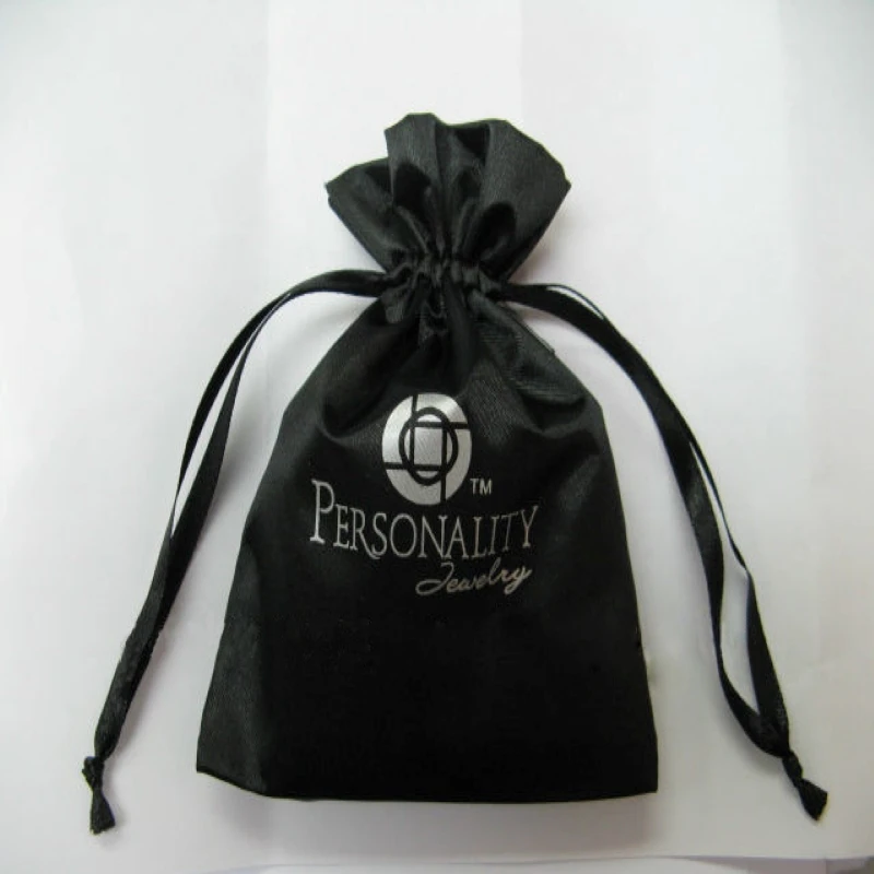 Imagem -03 - Cetim Pequeno Bolsa de Cordão Personalizado Bolsa de Jóias Bolsas de Presente Personalizado Atacado Barato por Atacado para o Bolsa de Presente da Jóia do Cabelo