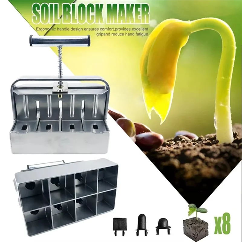 

ABKP-Double-Deck Handheld Seedling Rustproof Soil Blocking Tool Used For Seedling Greenhouse Garden Supplies
