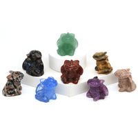 30mm Natural Stones Carving Toothless Flying Dragon Ornament Healing Crystal Animal Figurine Crafts Gifts Home Decoration