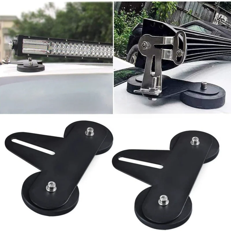 

88/66mm Set Magnet Car Top Light Special Flat Bracket Strong Magnetic Adhesive Suction Cup Base