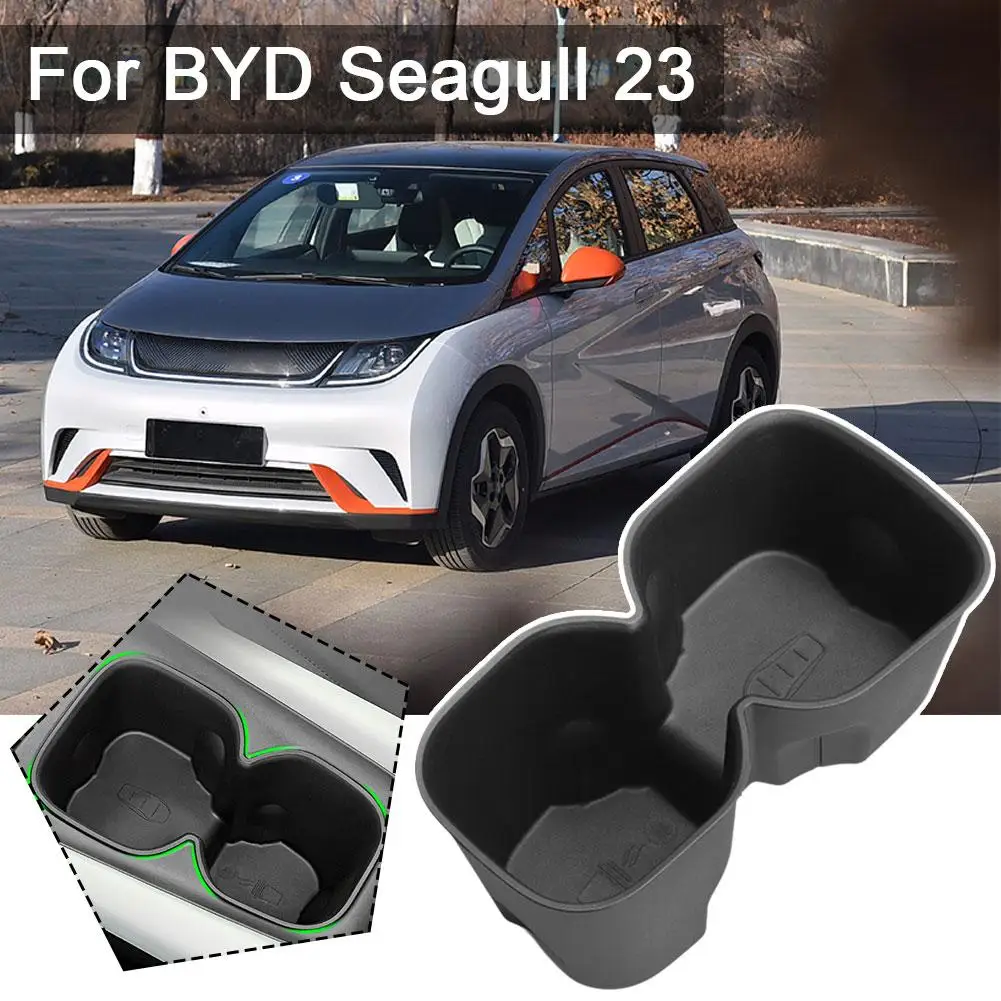 For BYD Seagull Car Water Cup Holder Garbage Box Storage Box Pad Anti-slip Interior Auto Accessories Fixed Beverage Holder K9C3