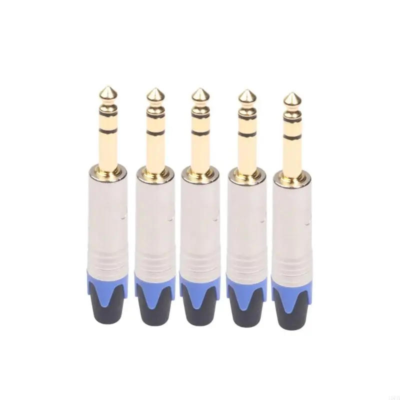 

DIY 6.35mm Plugs 6.35mm Audios Cable Connectors for Keyboards Amplifiers Cable