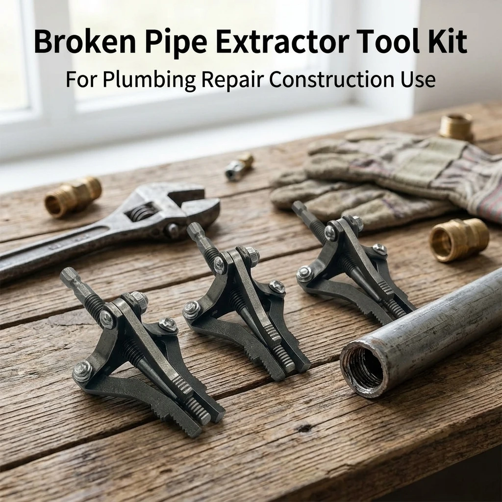 Broken Pipe Extractor Professional Plumbing Tool for Homeowners High-Torque Alloy Steel Screw Remover Faucet Repair Kit