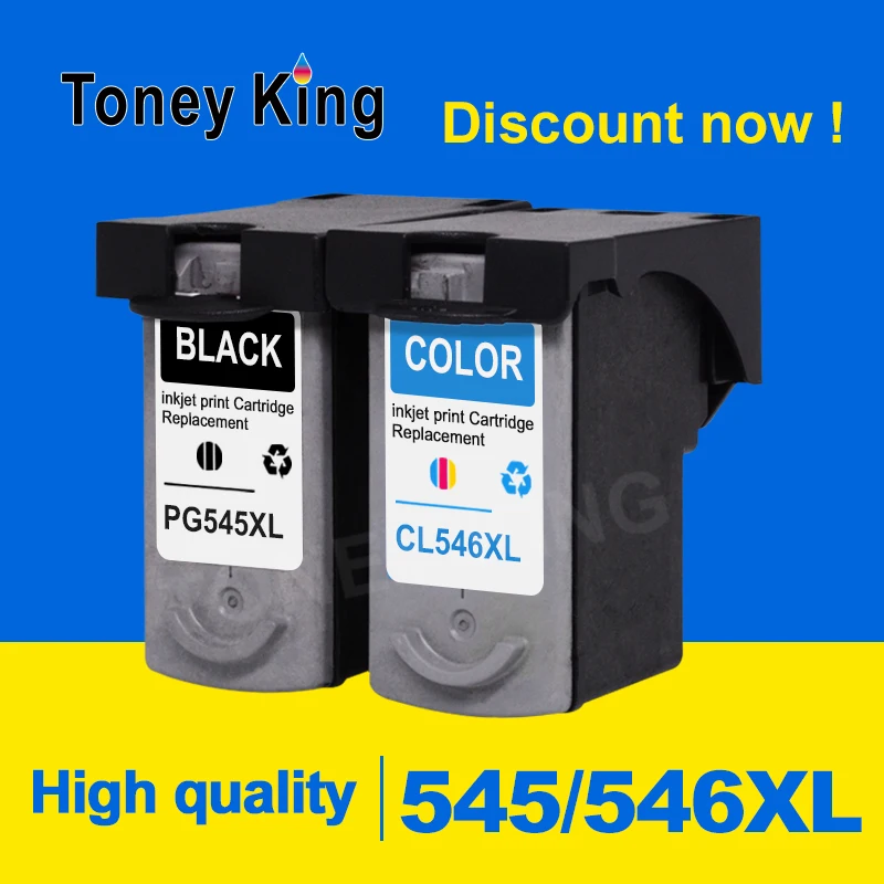 Toney King Compatible PG545 CL546 for canon ink cartridge pg545xl pg 545 cl 546 for pixma MG2950 MG2550 MG2500 MG3050 MG2450